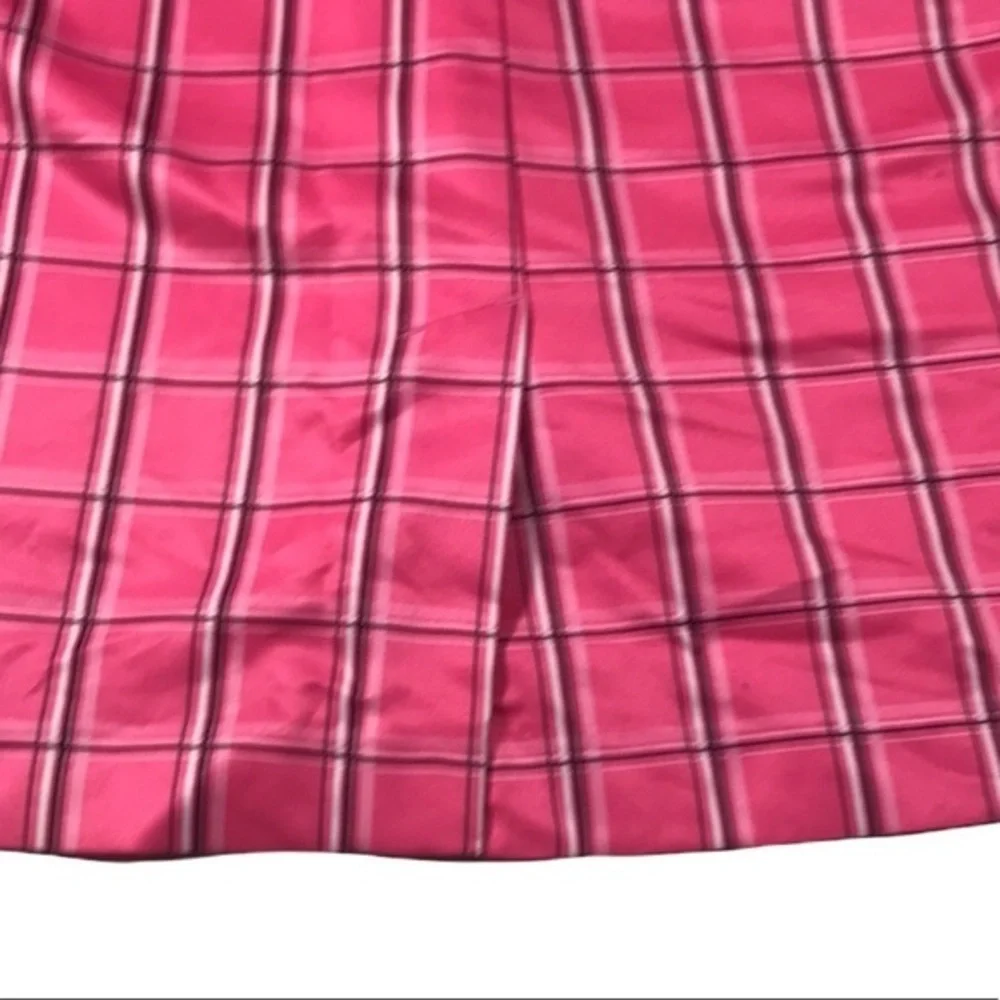 Izod XFG Stretch‎ Pink Plaid Golf Skort Size 10